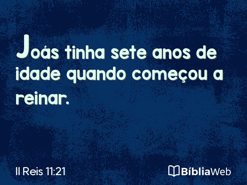 II Reis 11:21 em imagem para compartilhar