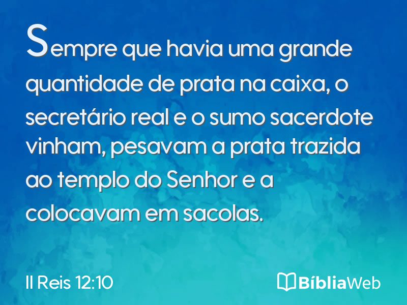 II Reis 12:10 em imagem para compartilhar