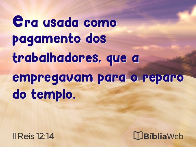 II Reis 12:14 em imagem para compartilhar