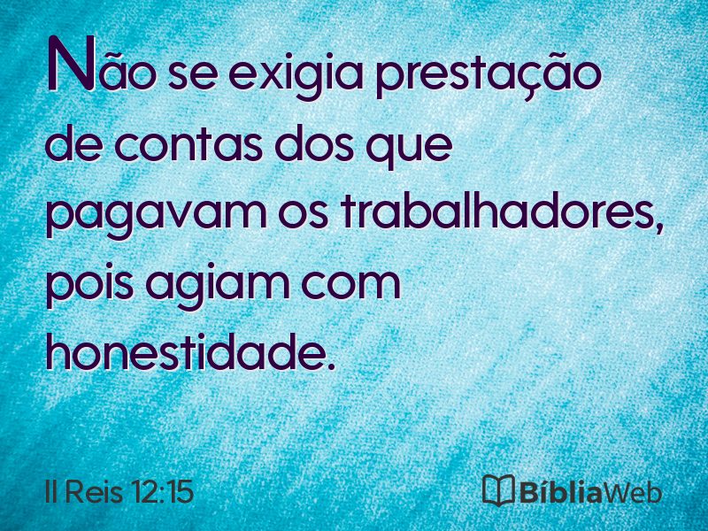 II Reis 12:15 em imagem para compartilhar
