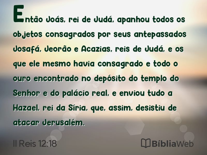 II Reis 12:18 em imagem para compartilhar