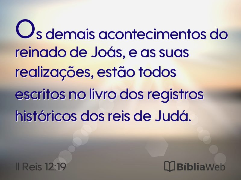 II Reis 12:19 em imagem para compartilhar
