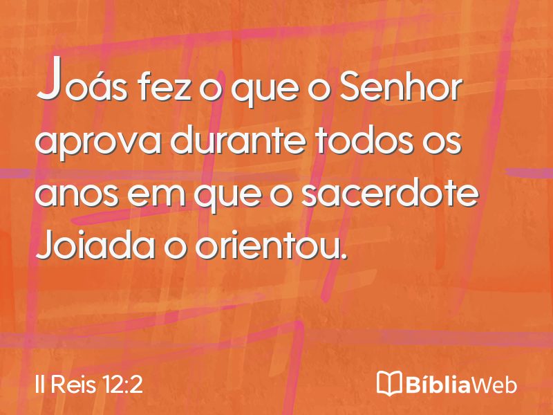 II Reis 12:2 em imagem para compartilhar