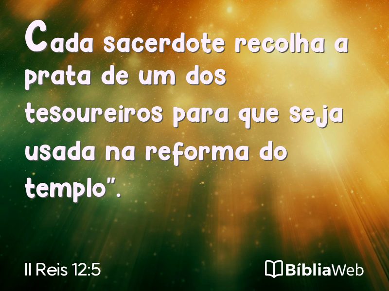 II Reis 12:5 em imagem para compartilhar