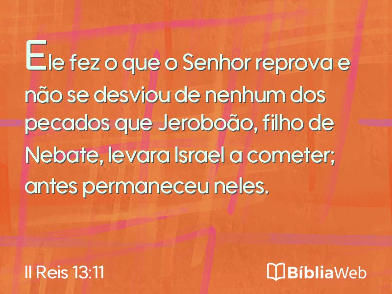 II Reis 13:11 em imagem para compartilhar