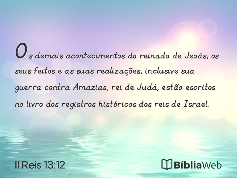 II Reis 13:12 em imagem para compartilhar