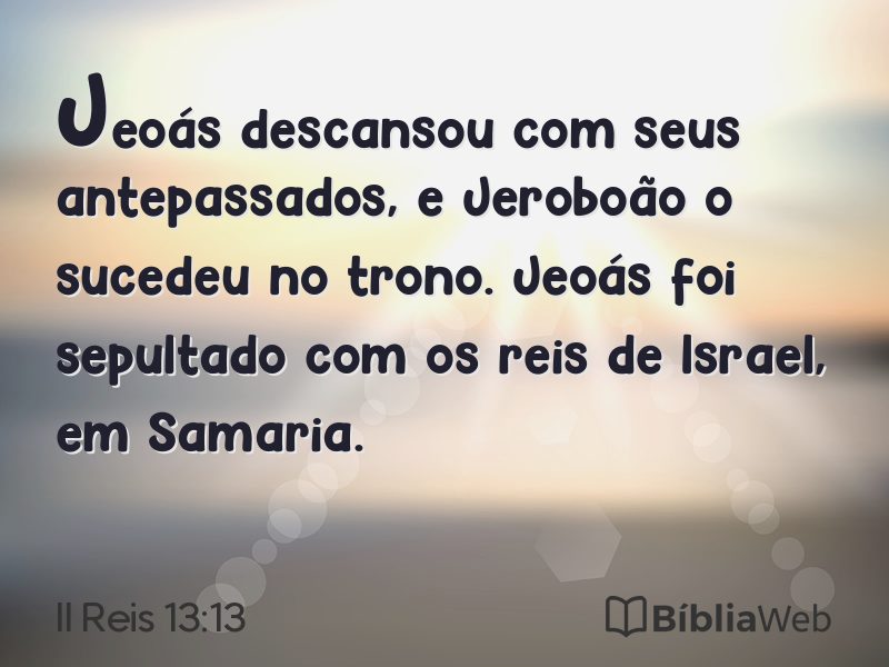 II Reis 13:13 em imagem para compartilhar