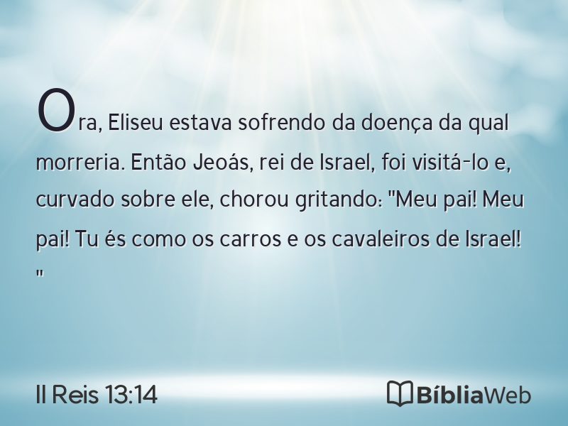 II Reis 13:14 em imagem para compartilhar