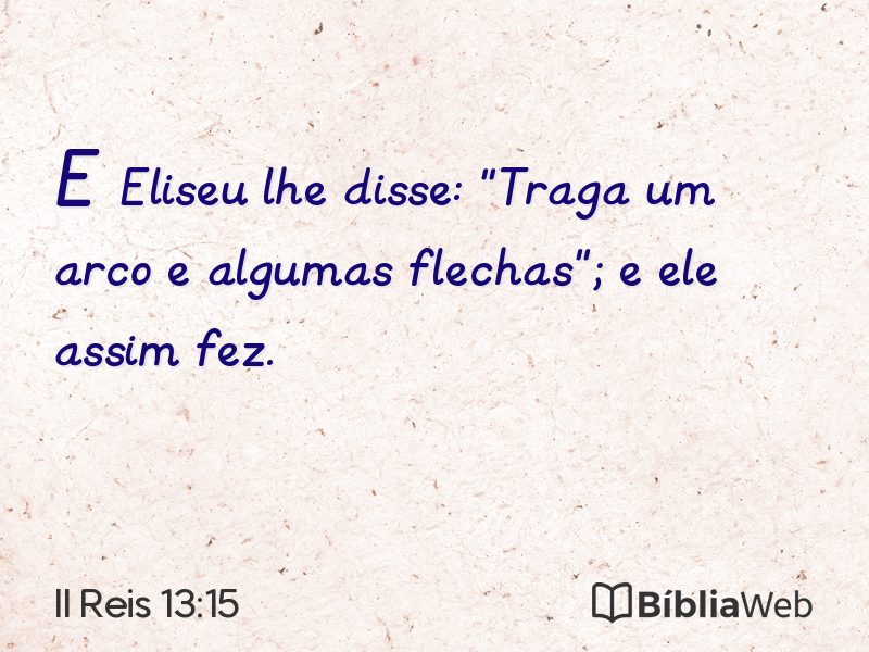 II Reis 13:15 em imagem para compartilhar