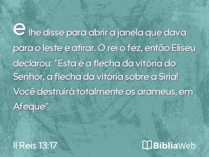 II Reis 13:17 em imagem para compartilhar