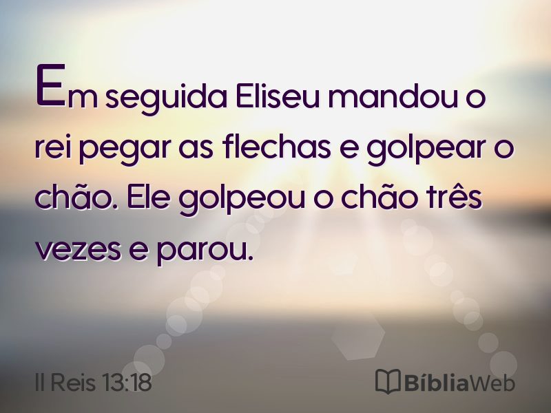 II Reis 13:18 em imagem para compartilhar