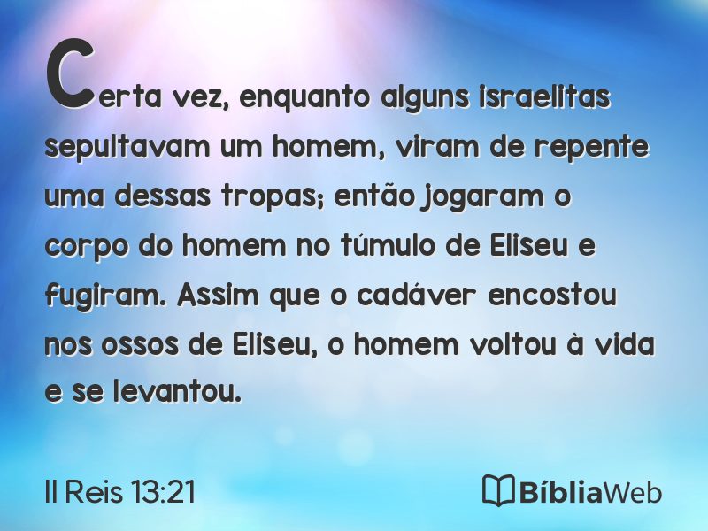 II Reis 13:21 em imagem para compartilhar
