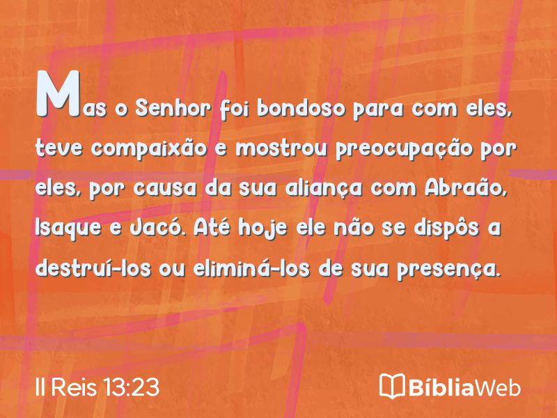 II Reis 13:23 em imagem para compartilhar
