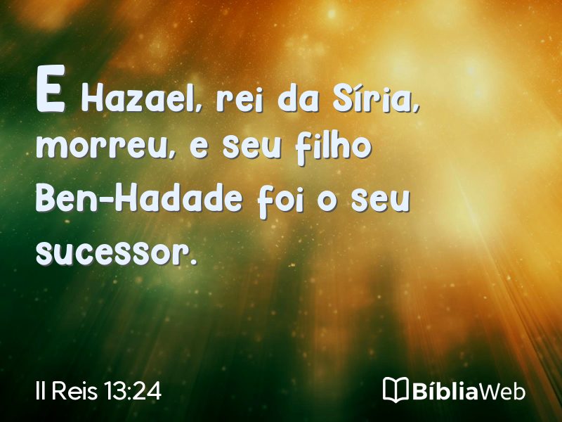 II Reis 13:24 em imagem para compartilhar