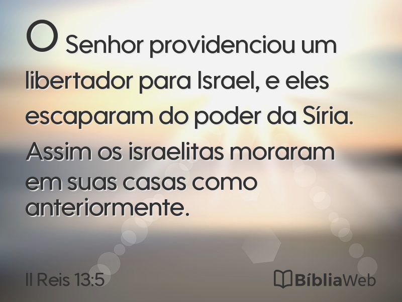 II Reis 13:5 em imagem para compartilhar