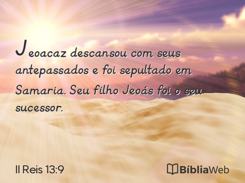 II Reis 13:9 em imagem para compartilhar
