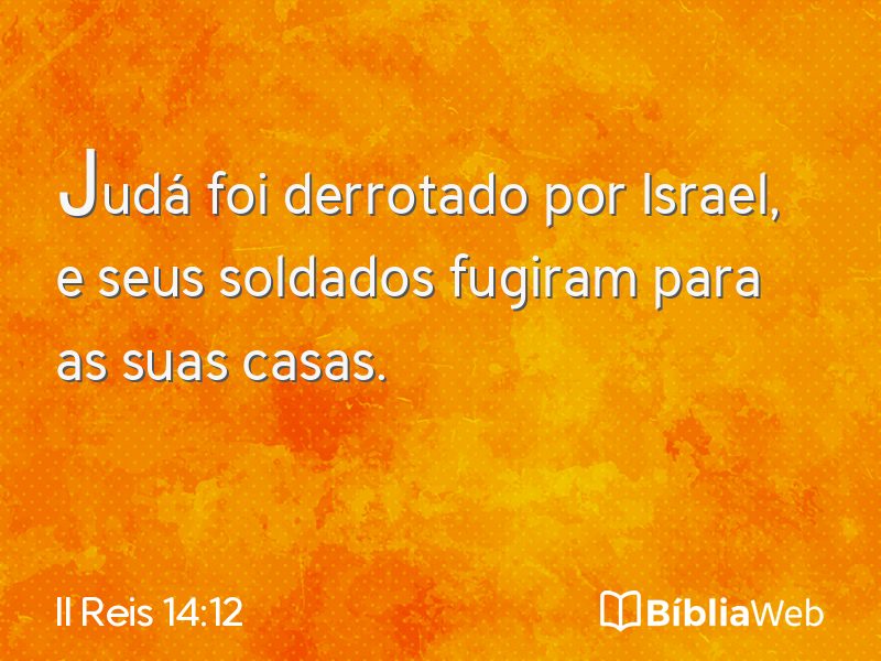 II Reis 14:12 em imagem para compartilhar