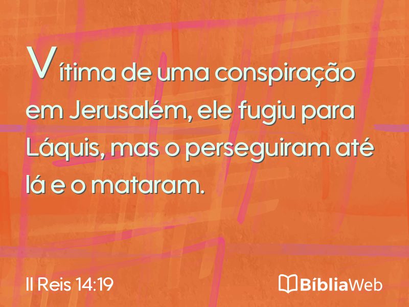 II Reis 14:19 em imagem para compartilhar