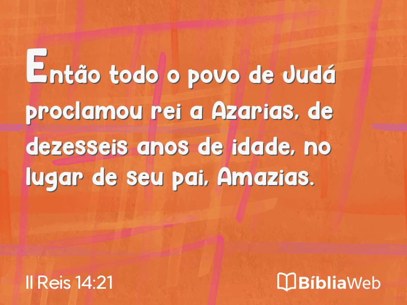 II Reis 14:21 em imagem para compartilhar