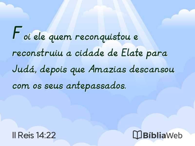 II Reis 14:22 em imagem para compartilhar