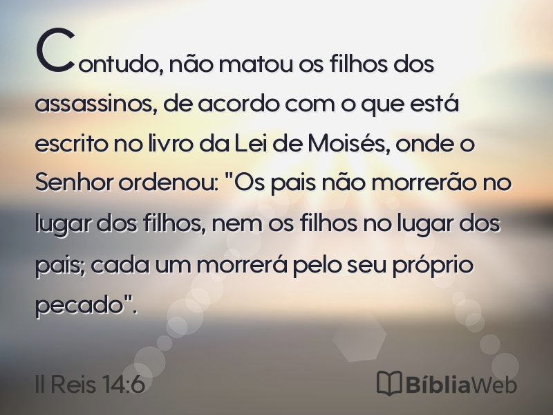 II Reis 14:6 em imagem para compartilhar