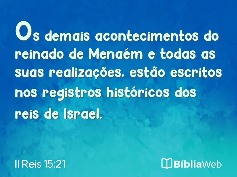 II Reis 15:21 em imagem para compartilhar