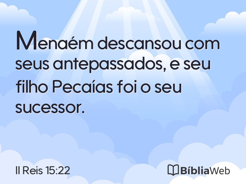 II Reis 15:22 em imagem para compartilhar