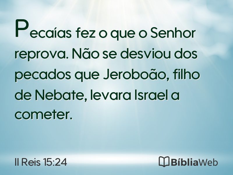 II Reis 15:24 em imagem para compartilhar
