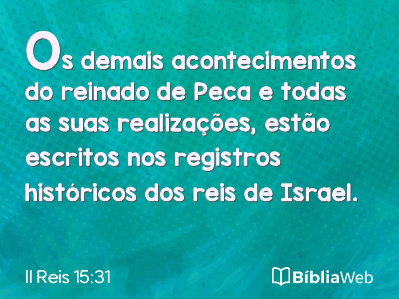 II Reis 15:31 em imagem para compartilhar