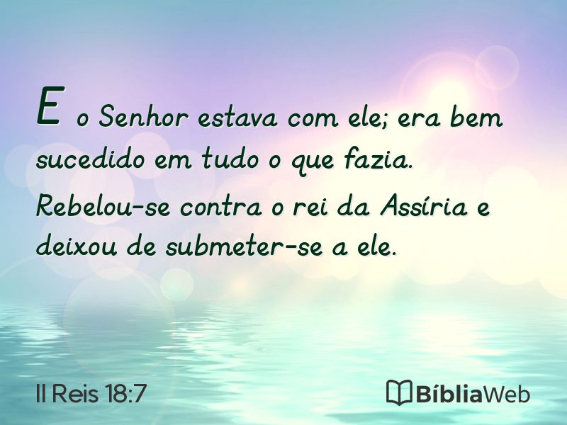 II Reis 18:7 em imagem para compartilhar