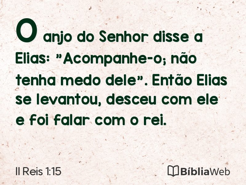II Reis 1:15 em imagem para compartilhar