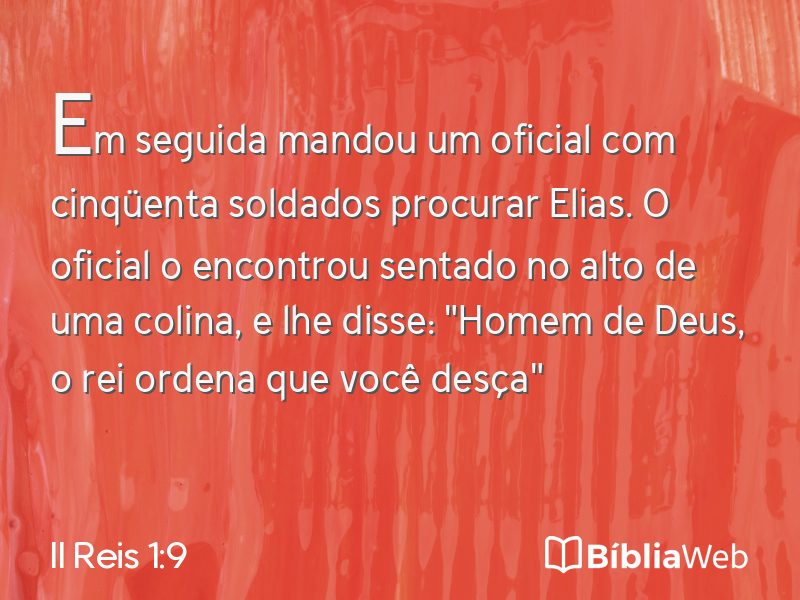 II Reis 1:9 em imagem para compartilhar