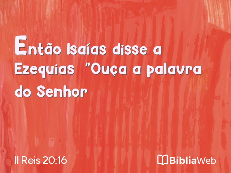II Reis 20:16 em imagem para compartilhar