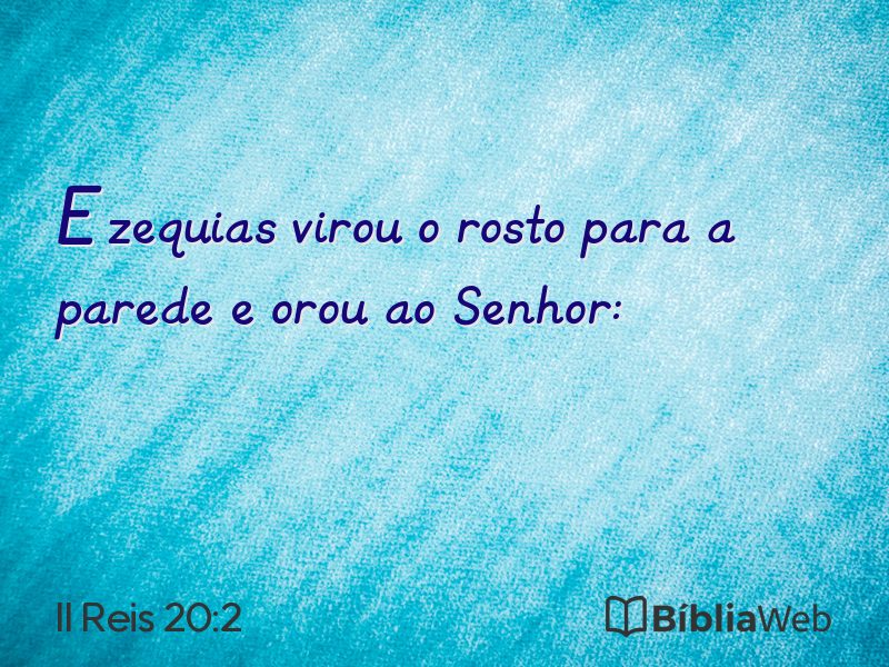 II Reis 20:2 em imagem para compartilhar