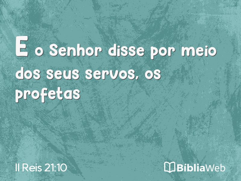 II Reis 21:10 em imagem para compartilhar