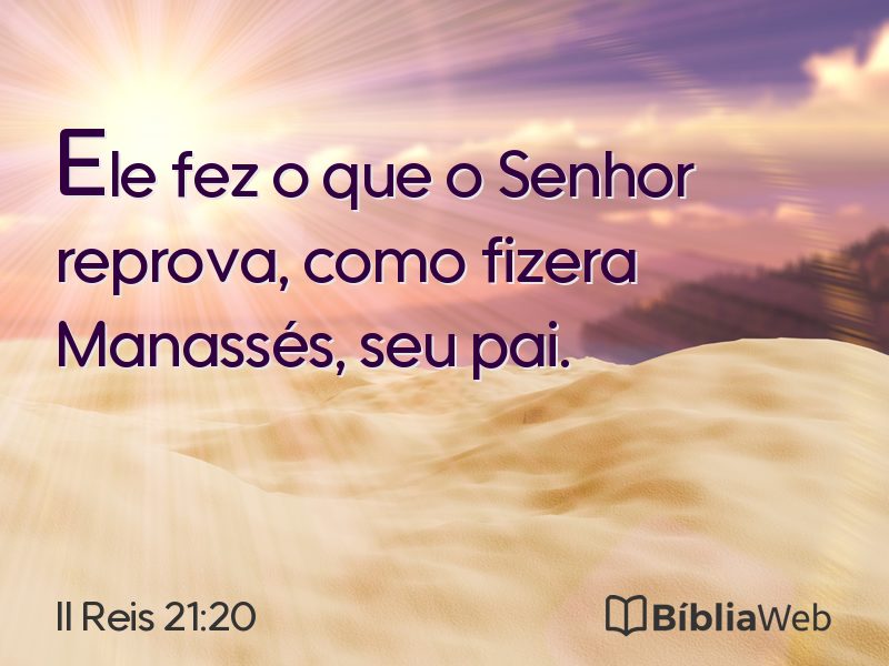 II Reis 21:20 em imagem para compartilhar