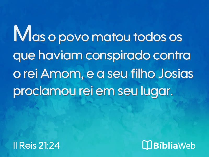 II Reis 21:24 em imagem para compartilhar