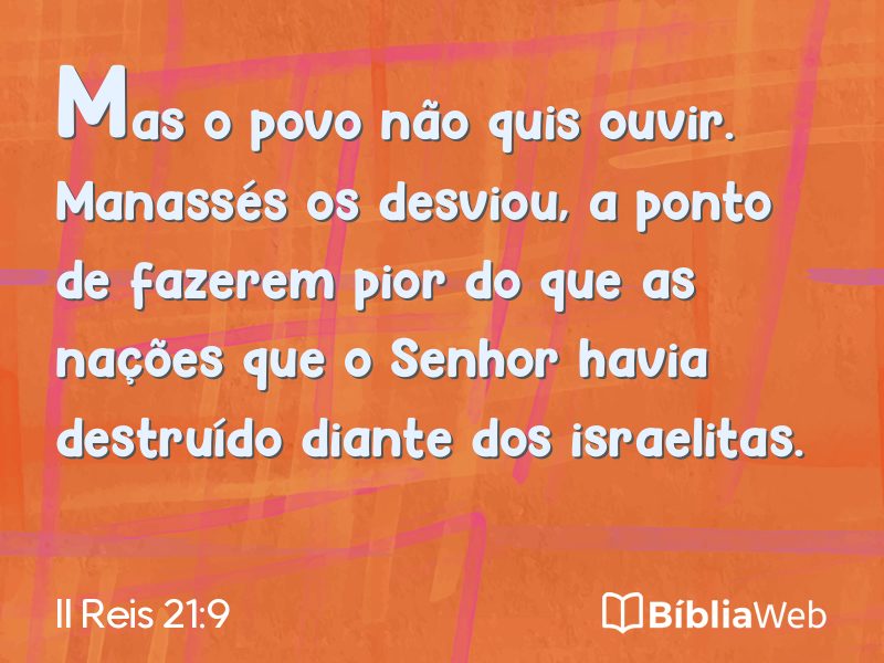 II Reis 21:9 em imagem para compartilhar