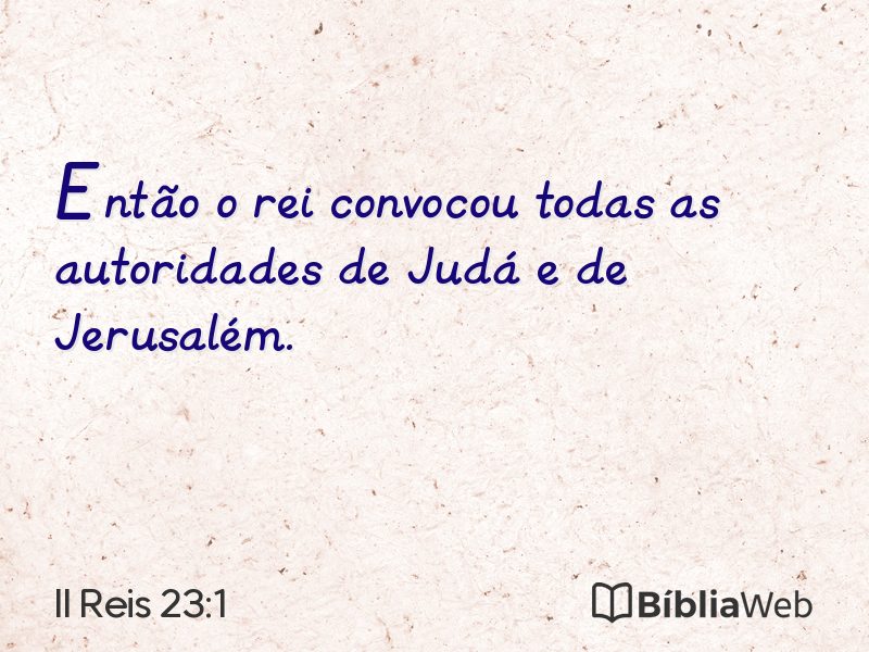 II Reis 23:1 em imagem para compartilhar