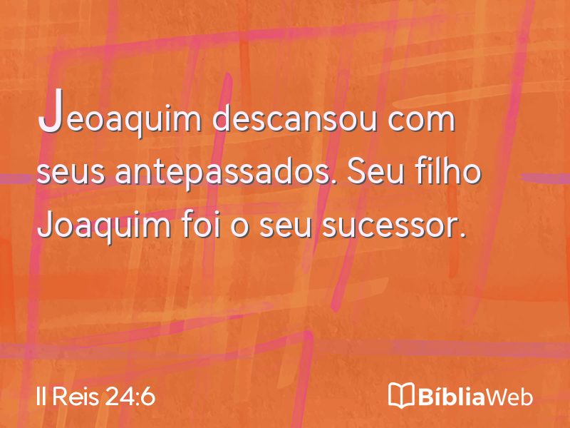 II Reis 24:6 em imagem para compartilhar