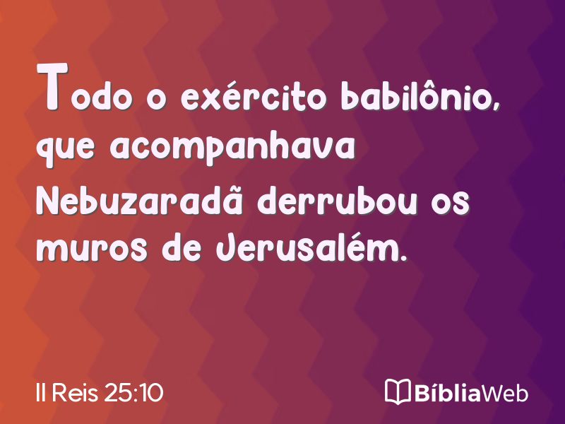 II Reis 25:10 em imagem para compartilhar