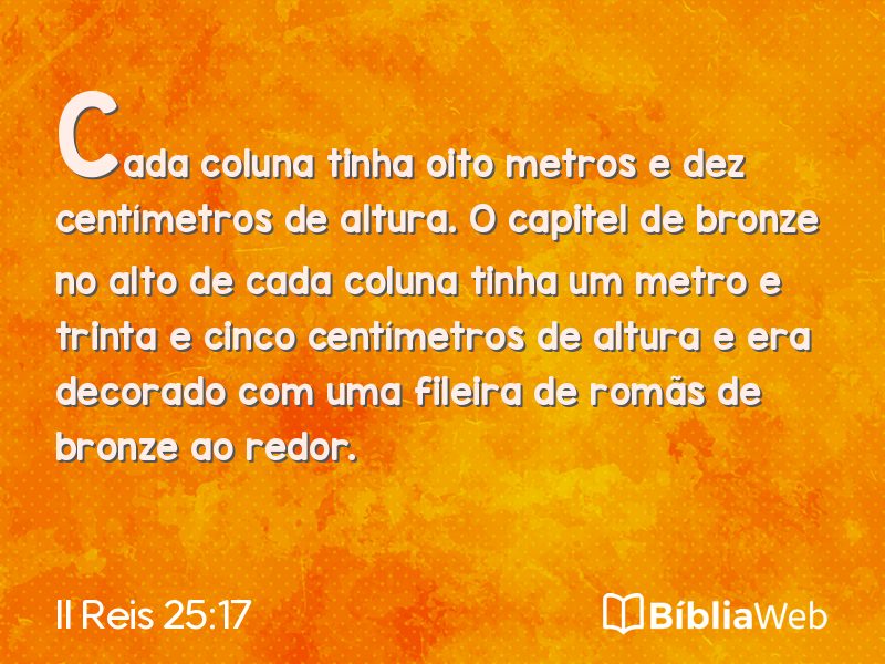 II Reis 25:17 em imagem para compartilhar