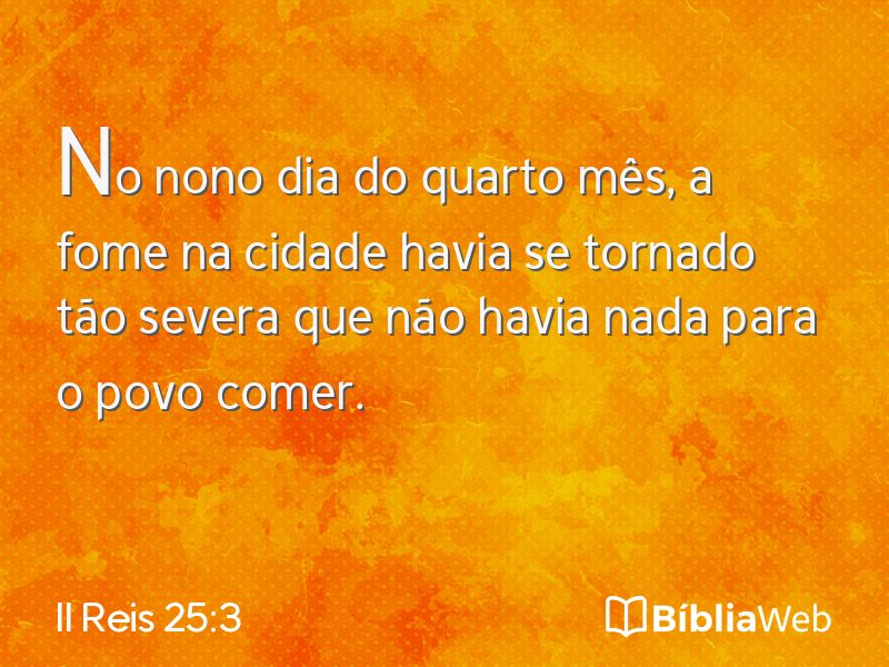 II Reis 25:3 em imagem para compartilhar
