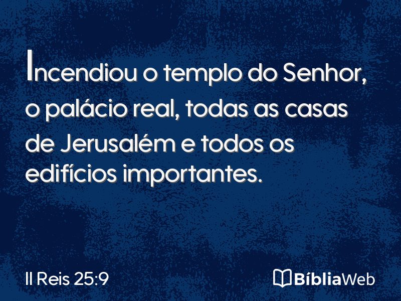II Reis 25:9 em imagem para compartilhar