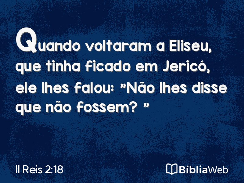 II Reis 2:18 em imagem para compartilhar