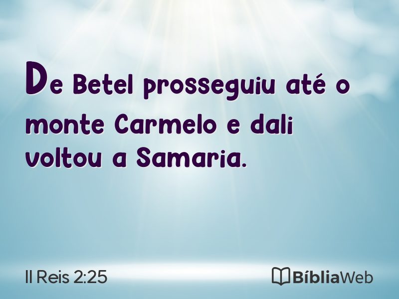 II Reis 2:25 em imagem para compartilhar