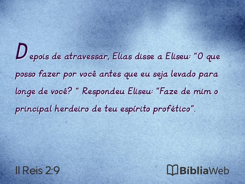 II Reis 2:9 em imagem para compartilhar