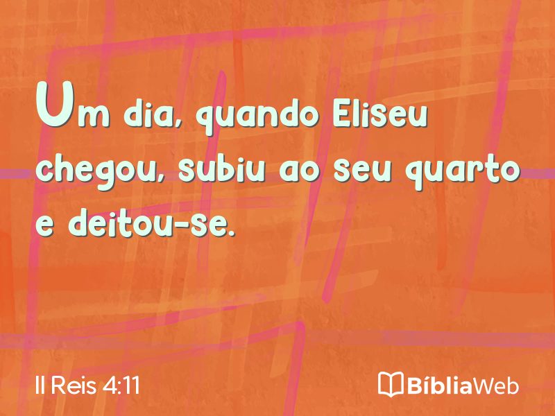 II Reis 4:11 em imagem para compartilhar