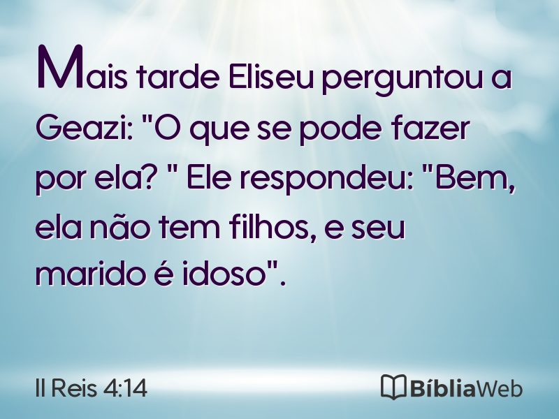 II Reis 4:14 em imagem para compartilhar