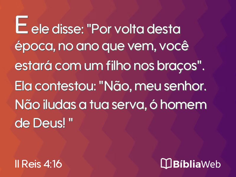 II Reis 4:16 em imagem para compartilhar